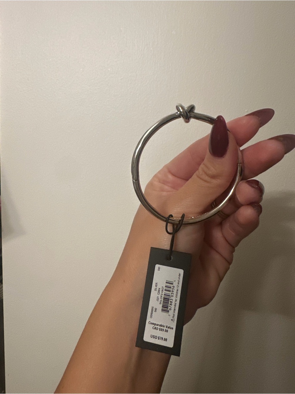 kate spade Silver Knot Bangle Bracelet